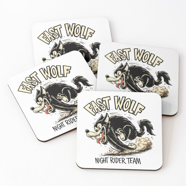 Item preview, Vintage Fast Wolf Cartoon Sprinting designed and sold by -DEEWOLF-.