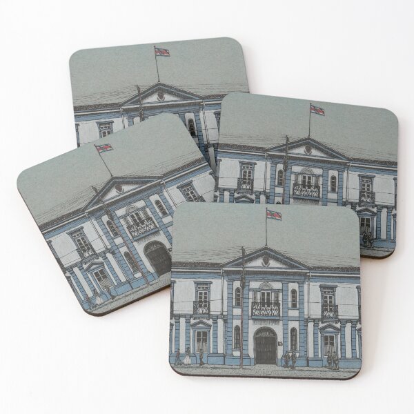 Item preview, The National Palace of Costa Rica - Historic Ink & Pastel Drawing designed and sold by JanidAlfaro.