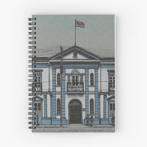 Item preview, The National Palace of Costa Rica - Historic Ink & Pastel Drawing designed and sold by JanidAlfaro.