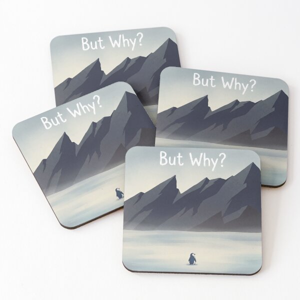 Item preview, Cute Nihilist Penguin But Why?  designed and sold by Nice Vibes Prints.