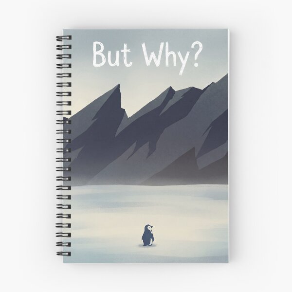 Item preview, Cute Nihilist Penguin But Why?  designed and sold by Nice Vibes Prints.