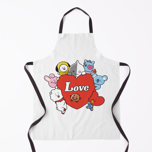 Item preview, BT21 Cute Characters Love Heart - Kawaii Kpop Fanart designed and sold by Polarisofficial.