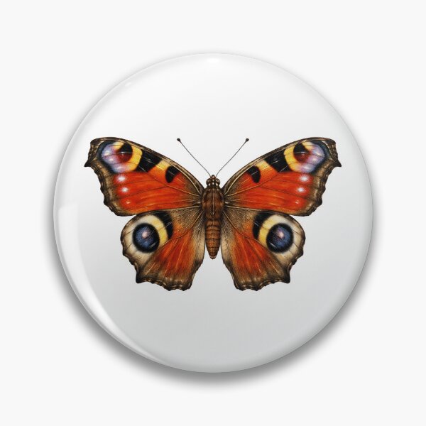 Item preview, European Peacock Butterfly designed and sold by TenderPawStudio.