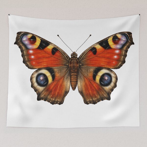 Item preview, European Peacock Butterfly designed and sold by TenderPawStudio.