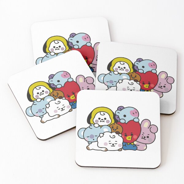 Item preview, BT21 Friends Together - Cute Kawaii Pile-Up Fanart designed and sold by Polarisofficial.