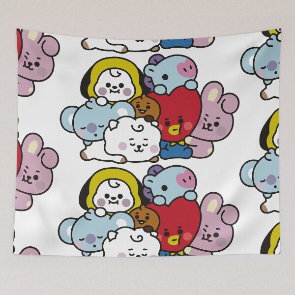 Item preview, BT21 Friends Together - Cute Kawaii Pile-Up Fanart designed and sold by Polarisofficial.