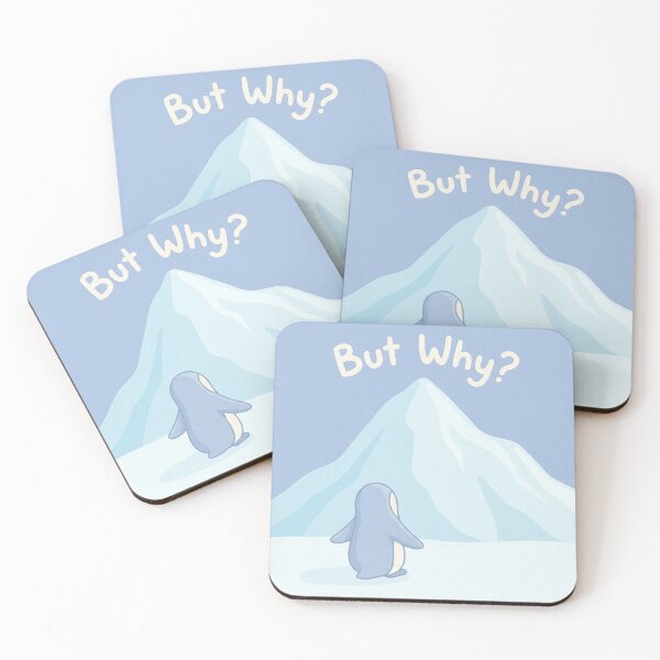 Item preview, Penguin "But Why?"  designed and sold by Nice Vibes Prints.
