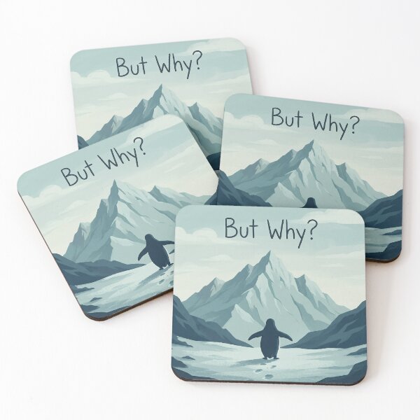 Item preview, Nihilist Penguin But Why? meme designed and sold by Nice Vibes Prints.