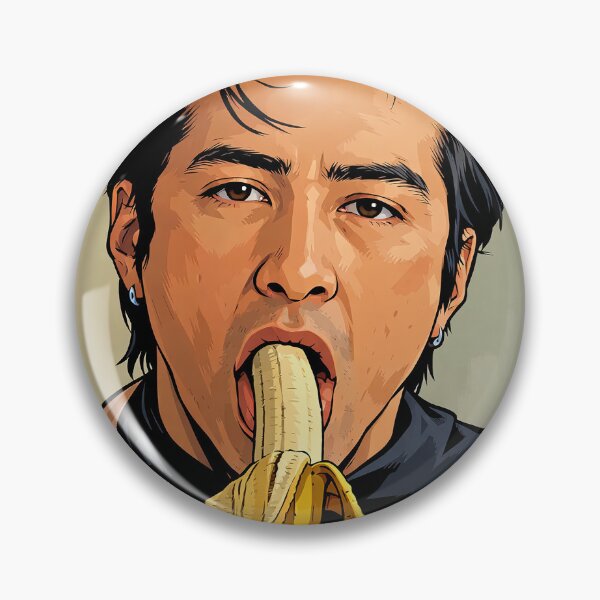 Item preview, Hudson Williams Heated Rivalry eating a banana (fan art) designed and sold by PopCultureAndStuff.