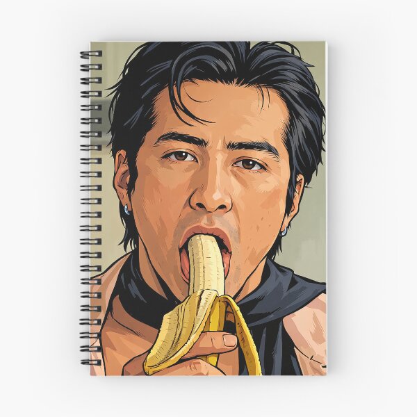 Item preview, Hudson Williams Heated Rivalry eating a banana (fan art) designed and sold by PopCultureAndStuff.