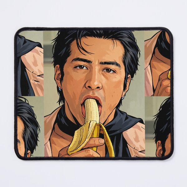 Item preview, Hudson Williams Heated Rivalry eating a banana (fan art) designed and sold by PopCultureAndStuff.