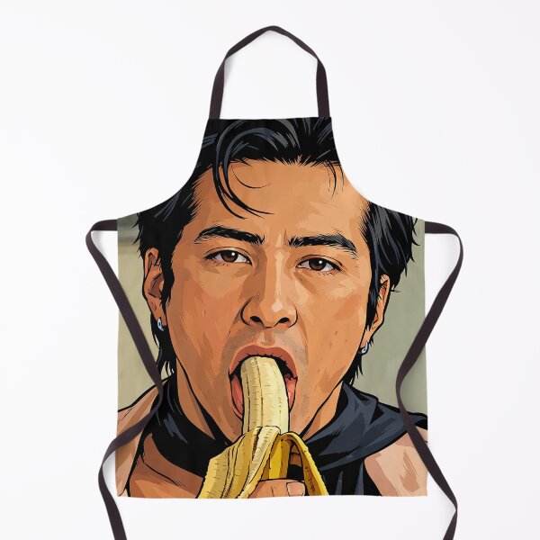 Item preview, Hudson Williams Heated Rivalry eating a banana (fan art) designed and sold by PopCultureAndStuff.