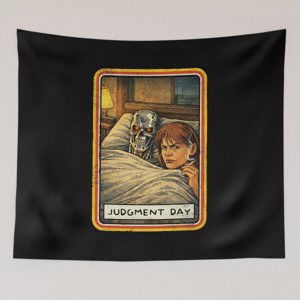 Item preview, Judgment Day Sarah Connor and Terminator in Motel designed and sold by keytee.