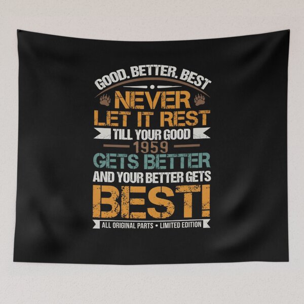 Item preview, Good Better Best Never Let It Rest Motivation Saying Bears designed and sold by THREE LITTLE BEANS.