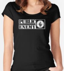 public enemy Women's Fitted Scoop T-Shirt