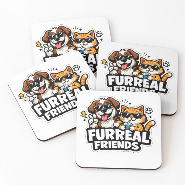 Item preview, Funny Dog and Cat Best Friends Design – FURREAL FRIENDS designed and sold by EpicwaveDesigns.
