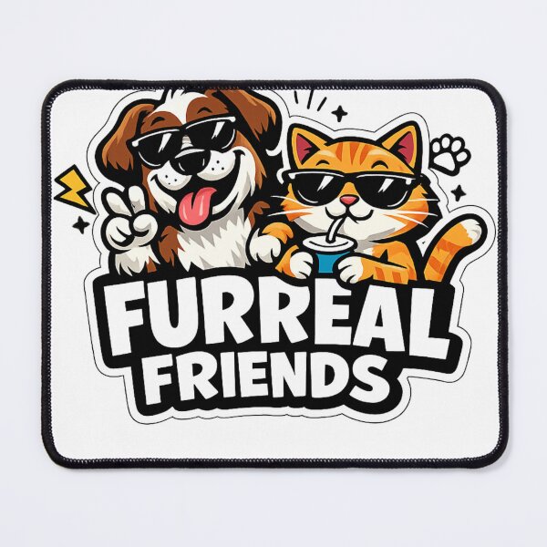 Item preview, Funny Dog and Cat Best Friends Design – FURREAL FRIENDS designed and sold by EpicwaveDesigns.