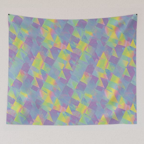 Item preview, Holographic Pastel Geometric Shards Abstract Pattern designed and sold by Prismatect.