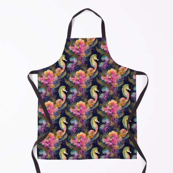 Item preview, Tropical Rainbow Corral Reef Underwater Sea Horse Gold Glitter designed and sold by Laura DeCamp.