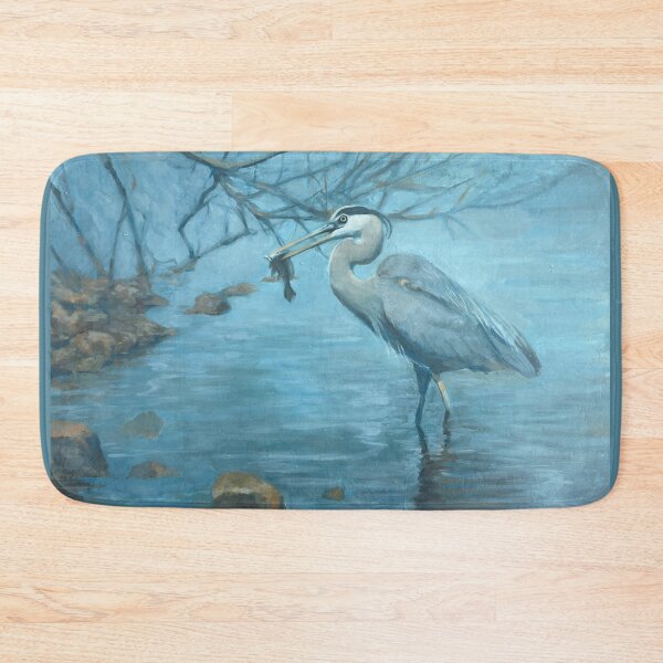 Item preview, The Patient Hunter - Great Blue Heron Painting designed and sold by Carlos Taylor.