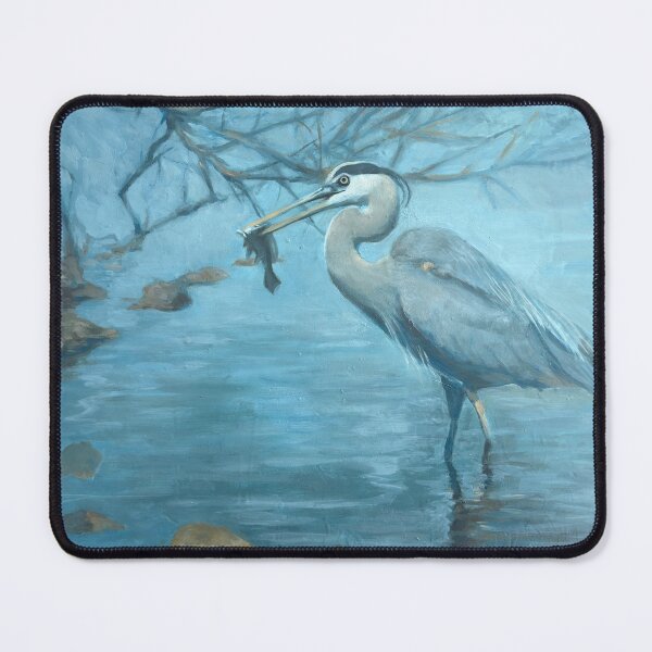 Item preview, The Patient Hunter - Great Blue Heron Painting designed and sold by Carlos Taylor.