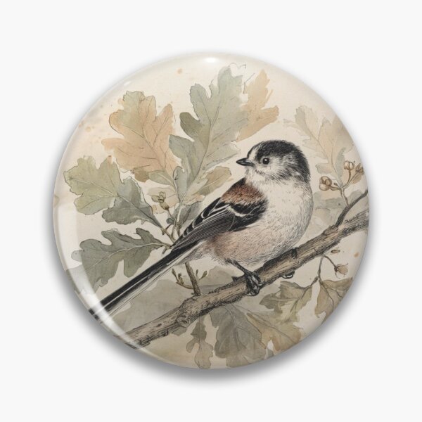 Item preview, Vintage Long Tail Tit Illustration – Natural History Art designed and sold by The Vintage Wild.