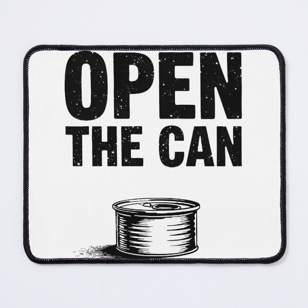 Item preview, Open The Can – Minimalist Funny Cat Lover Quote Design designed and sold by FeelFreeStore.