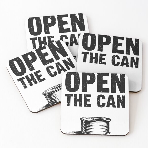 Item preview, Open The Can – Minimalist Funny Cat Lover Quote Design designed and sold by FeelFreeStore.