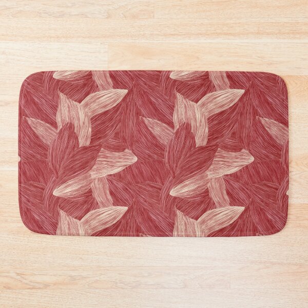 Item preview, Red Organic Linework Abstract Leaf Pattern designed and sold by Prismatect.