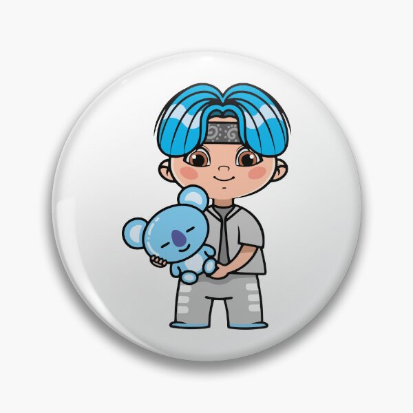 Item preview, Chibi Boy with Koya Plushie - BTS RM Inspired Character Design designed and sold by Polarisofficial.