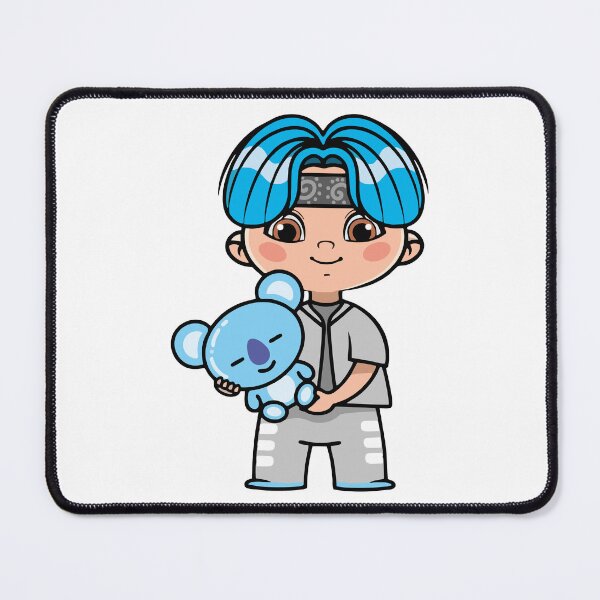 Item preview, Chibi Boy with Koya Plushie - BTS RM Inspired Character Design designed and sold by Polarisofficial.