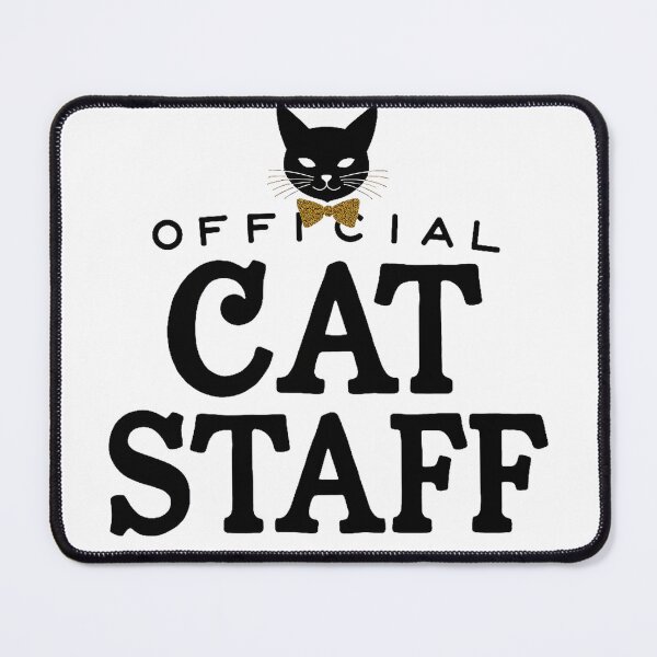 Item preview, Official Cat Staff – Funny Cat Lover Typography with Elegant Cat Icon designed and sold by FeelFreeStore.