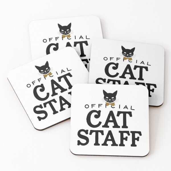 Item preview, Official Cat Staff – Funny Cat Lover Typography with Elegant Cat Icon designed and sold by FeelFreeStore.