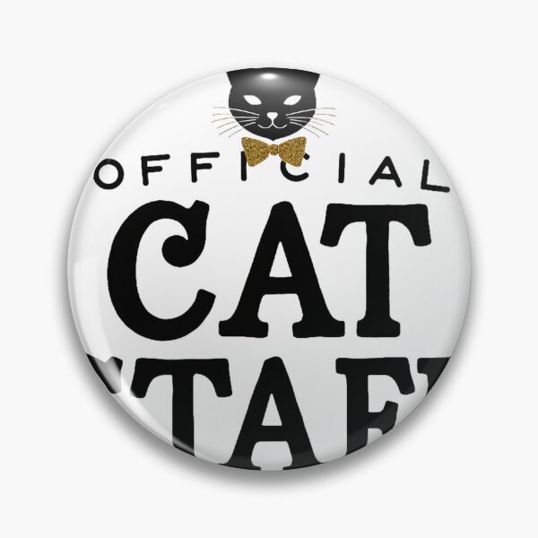 Item preview, Official Cat Staff – Funny Cat Lover Typography with Elegant Cat Icon designed and sold by FeelFreeStore.