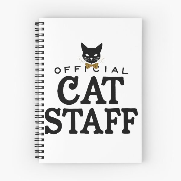 Item preview, Official Cat Staff – Funny Cat Lover Typography with Elegant Cat Icon designed and sold by FeelFreeStore.