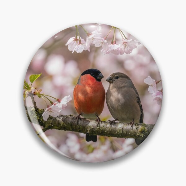 Item preview, Bullfinches on a Cherry Branch designed and sold by Tridentulus.