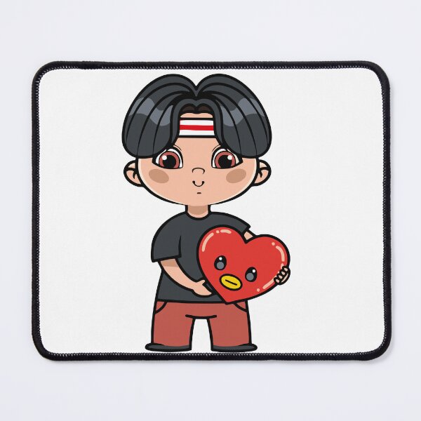 Item preview, Chibi Boy with Chimmy Plushie - BTS Jimin Inspired Character Design designed and sold by Polarisofficial.
