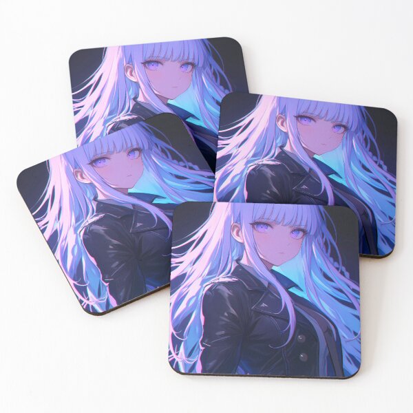Item preview, Kyoko Kirigiri Danganronpa Neon Night Lavender Hair designed and sold by mildaclairmo.