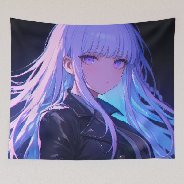 Item preview, Kyoko Kirigiri Danganronpa Neon Night Lavender Hair designed and sold by mildaclairmo.