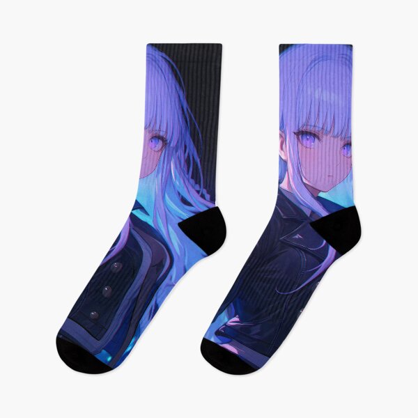 Item preview, Kyoko Kirigiri Danganronpa Neon Night Lavender Hair designed and sold by mildaclairmo.