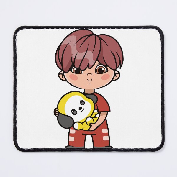 Item preview, Chibi Boy with RJ Plushie - BTS Jin Inspired Character Design designed and sold by Polarisofficial.