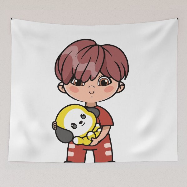 Item preview, Chibi Boy with RJ Plushie - BTS Jin Inspired Character Design designed and sold by Polarisofficial.