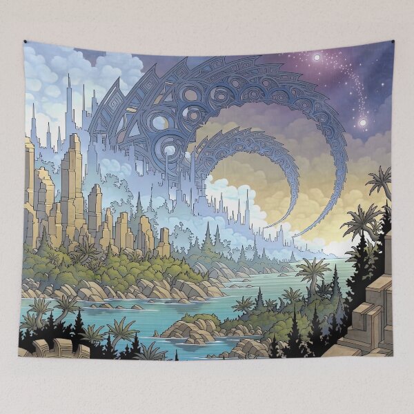 Item preview, Crest of the Azure Mechanoid designed and sold by bloorose.