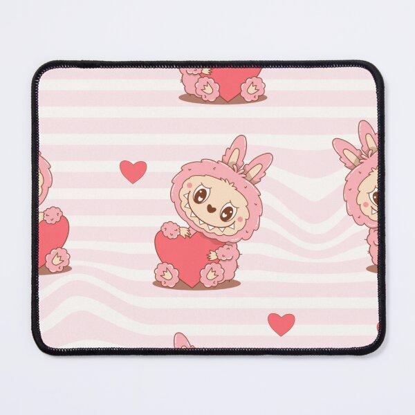 Item preview, Labubu Doll Holding Heart Valentine Design designed and sold by DRIPWRK.