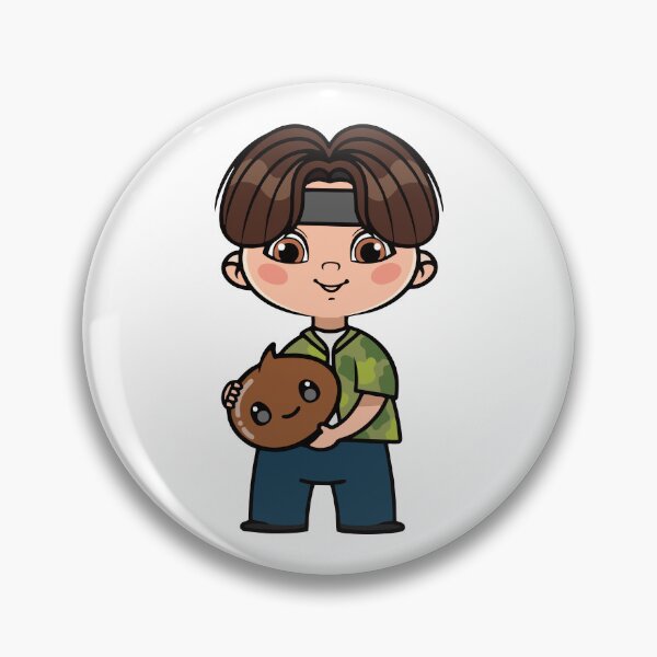 Item preview, Chibi Boy with Shooky Plushie - BTS Suga Yoongi Inspired Design designed and sold by Polarisofficial.