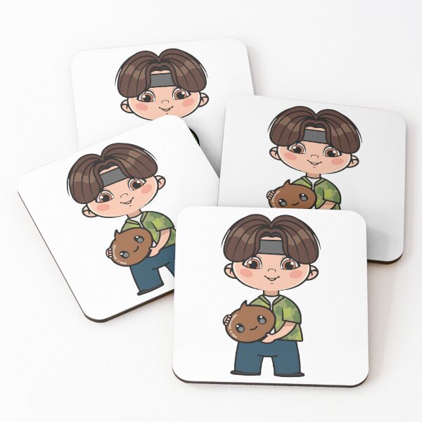 Item preview, Chibi Boy with Shooky Plushie - BTS Suga Yoongi Inspired Design designed and sold by Polarisofficial.
