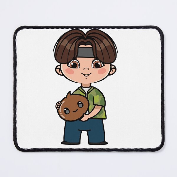 Item preview, Chibi Boy with Shooky Plushie - BTS Suga Yoongi Inspired Design designed and sold by Polarisofficial.