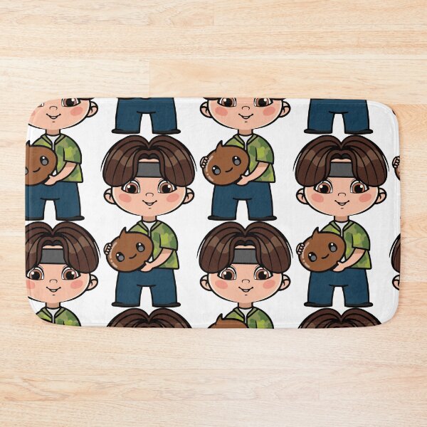 Item preview, Chibi Boy with Shooky Plushie - BTS Suga Yoongi Inspired Design designed and sold by Polarisofficial.