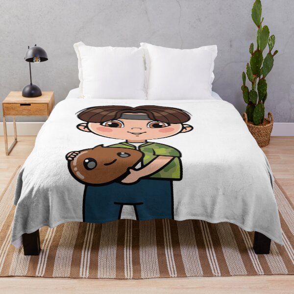 Item preview, Chibi Boy with Shooky Plushie - BTS Suga Yoongi Inspired Design designed and sold by Polarisofficial.
