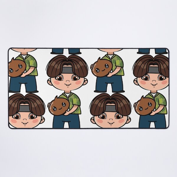 Item preview, Chibi Boy with Shooky Plushie - BTS Suga Yoongi Inspired Design designed and sold by Polarisofficial.